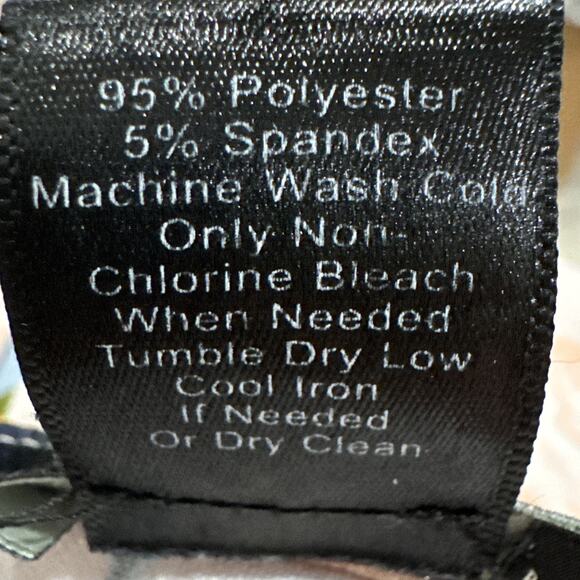 Ann Taylor Pink Floral Short Sleeve Back Zip Tied Waist Blouse Women’s Size Med - Picture 8 of 8